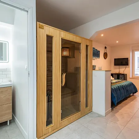 Cocon Prive Avec Jacuzzi & Sauna דירה *